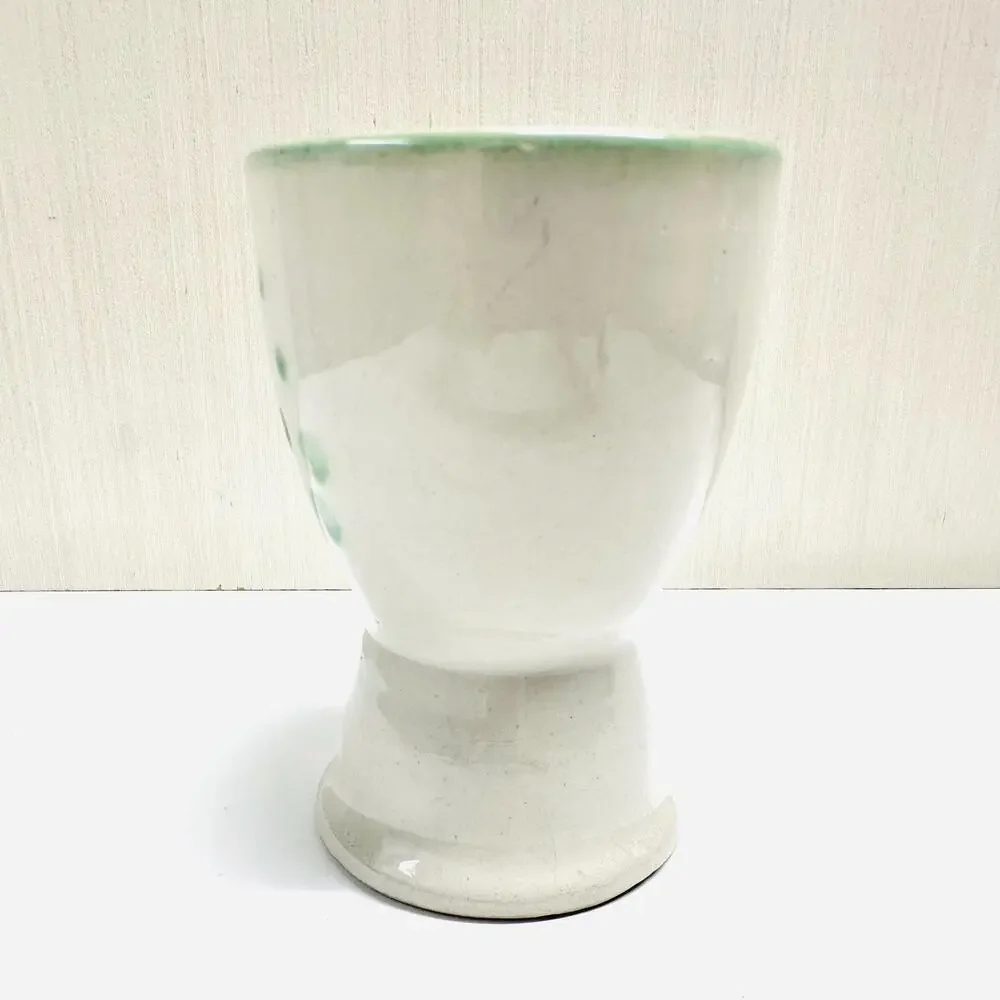Vintage M.A. Hadley Pottery Double Egg Cup Blueberry Bouquet Pattern